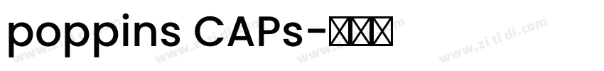 poppins CAPs字体转换